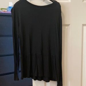 Long Sleeve Peplum Top
